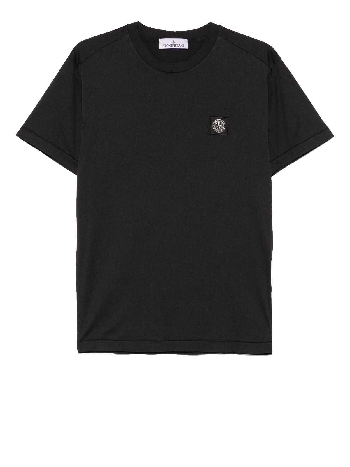 black Stone Island short-sleeve T-shirt | Quaranta Boutique